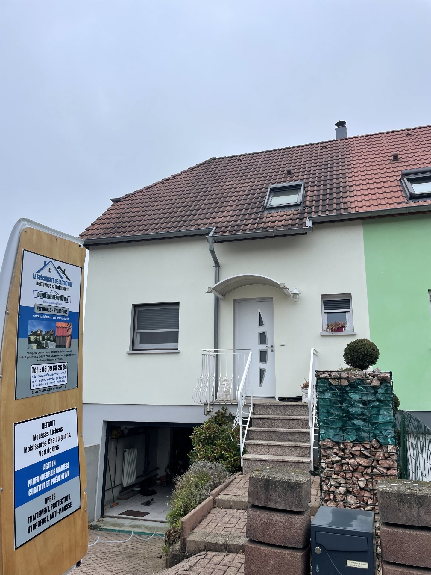 Avant le traitement toiture