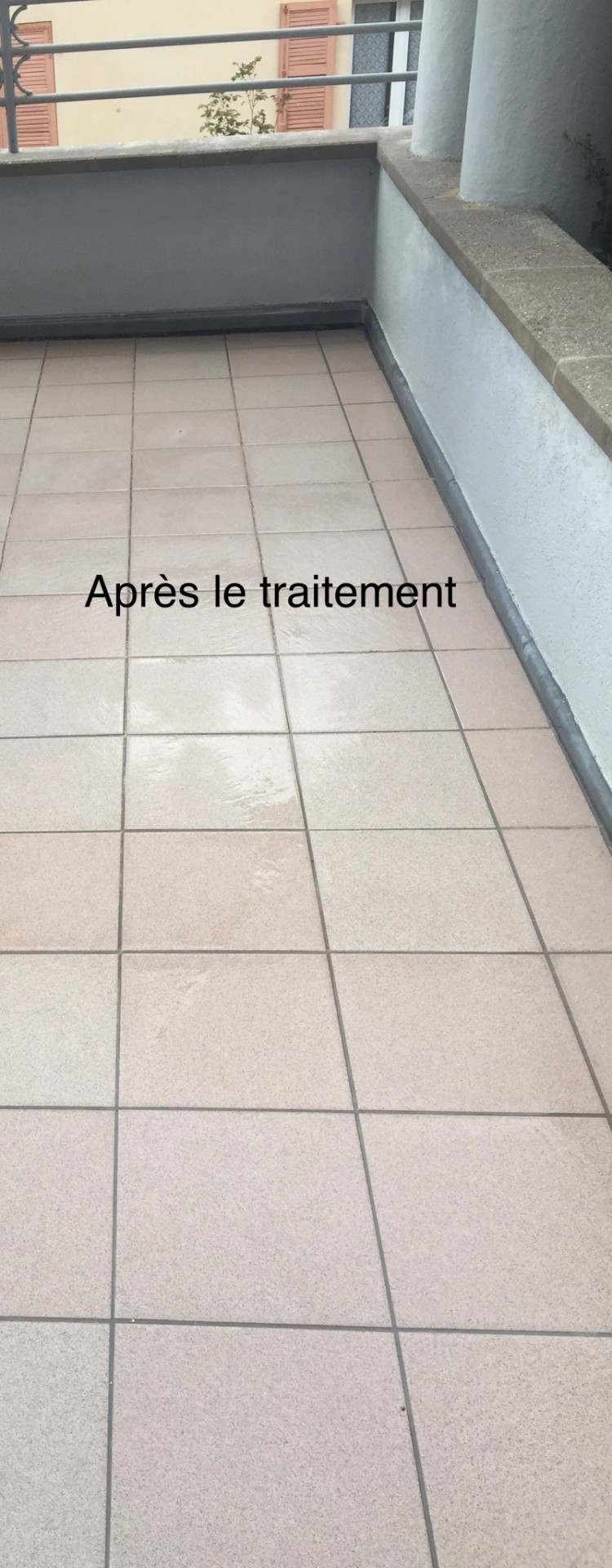 Après le passage du traitement
