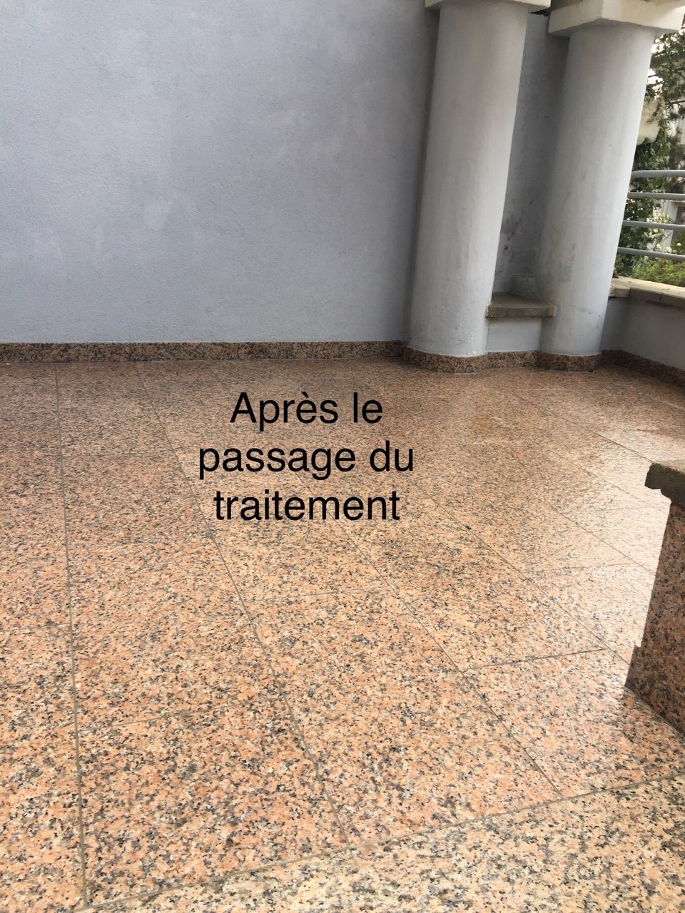 Après le passage du traitement