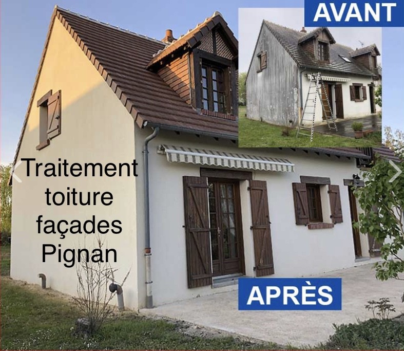 Après le passage du traitement toiture façades pignon